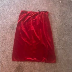Red skirt